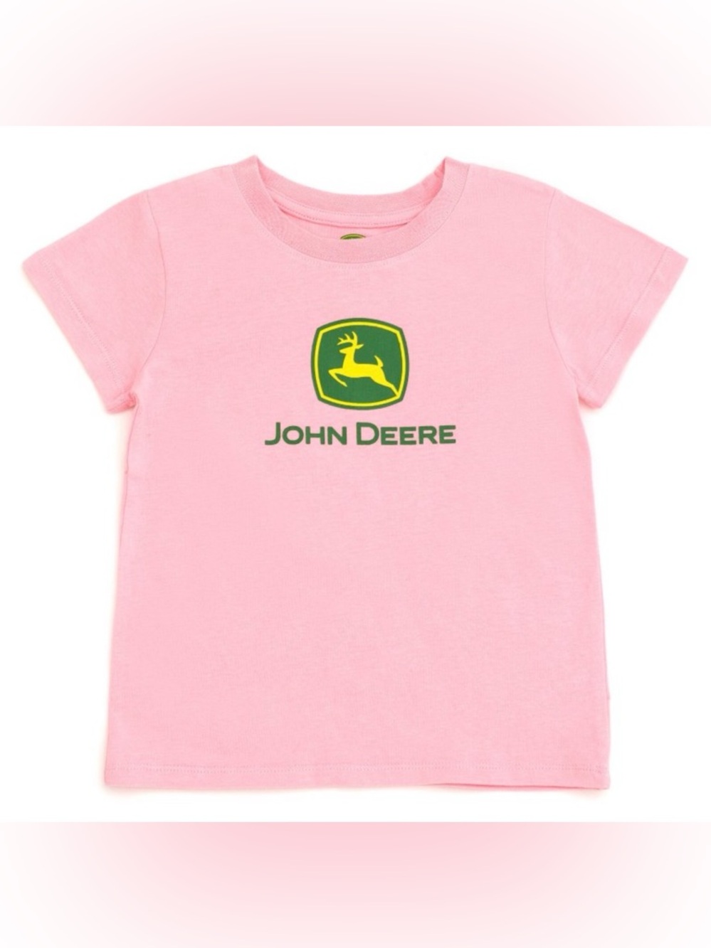 John Deere Girls 2t PINK and green T-Shirt / like new